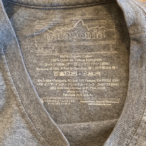 Mens Patagonia Fish Tee Shirt L - Picture 3 of 7